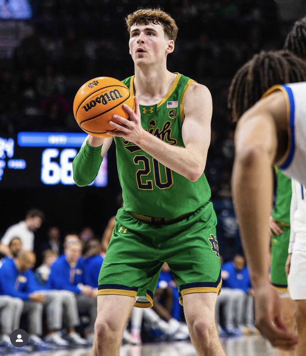JR Konieczny free throw at Notre Dame
